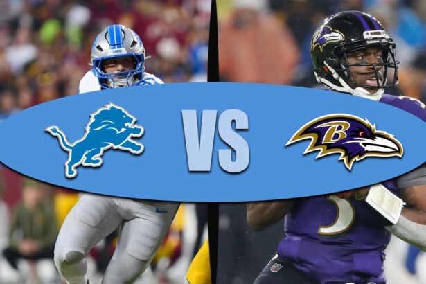 detroit lions vs baltimore ravens match player stats