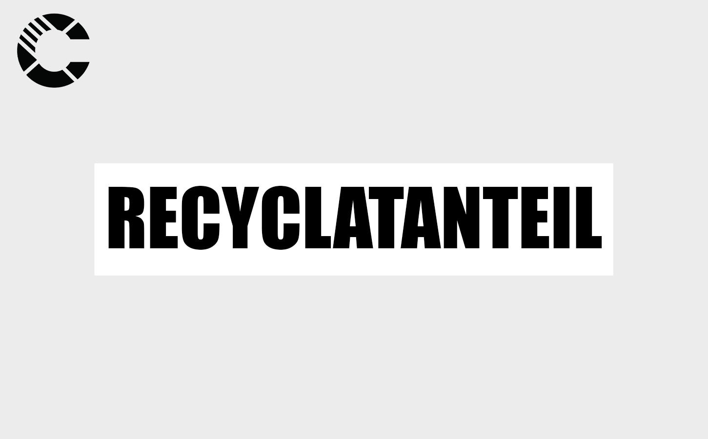 Recyclatanteil