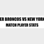 Denver Broncos vs New York Jets Match Player Stats